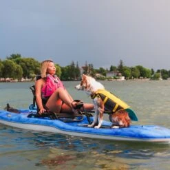 Pelican Sport Getaway 110 HDII Recreational Pedal Kayak 14 Pelican Sport Getaway 110 HDII Recreational Pedal Kayak -Kayak Adventure Shop Kayak MHP10P101 GETAWAY Dog LS