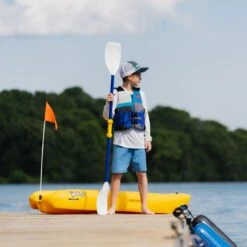 Pelican Sport Combo - 2 Solo Kids Kayaks With Paddles - Yellow -Kayak Adventure Shop Solokayak Pelican